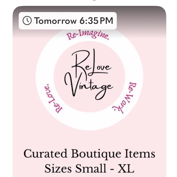 Trendy boutique Tops - ReLove Vintage Boutique Items- @Live Show! Wed @6:35 PST